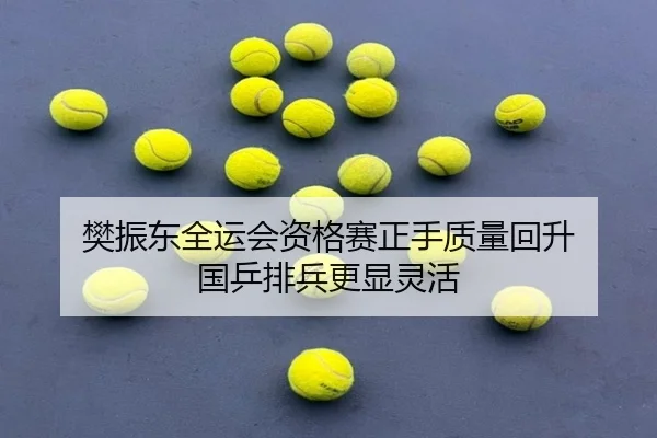 樊振东全运会资格赛正手质量回升 国乒排兵更显灵活